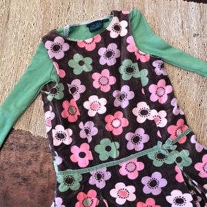 Boden Jumper And LS green Eyelet top Size 3-4